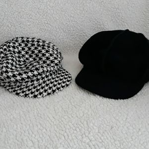 Set of two pageboy hats
